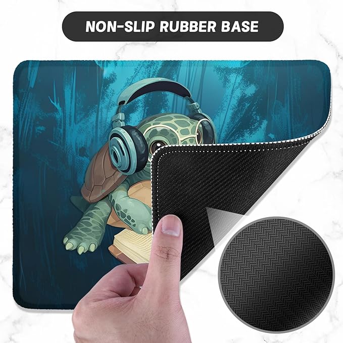 ITNRSIIET Mouse Pad with Stitched Edge Premium Textured Smooth Precise - Image 3