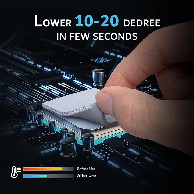 Aairhut 3 Pack 13 W/m.K Thermal Pads M.2, 70 x 20 mm x Highly Efficient Thermal - Image 2