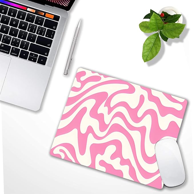 Abstract Pink Topographic Custom Mouse Pad - Image 6