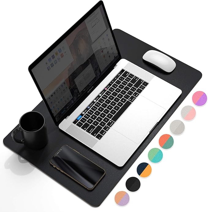 YSAGi Office Desk Pad, Desk Mat, 23.6" x 13.7" Ultra Thin Waterproof PU Leather by YSAGi