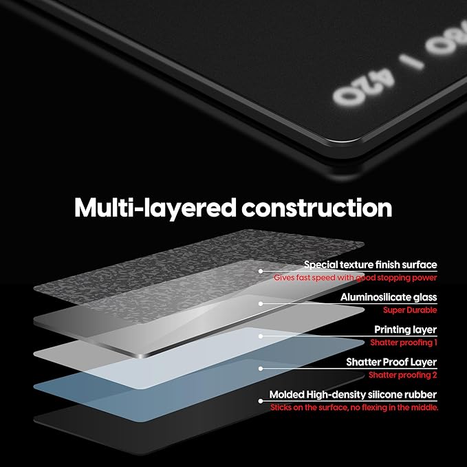 Pulsar - Superglide Premium Glass Mouse Pad XXL ALUMINO-Silicate Glass Surface - Image 3
