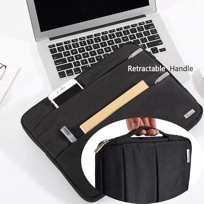 Voova Laptop Sleeve Carrying Case 15.6 16 Inch, Slim Computer Cover Bag - Image 3