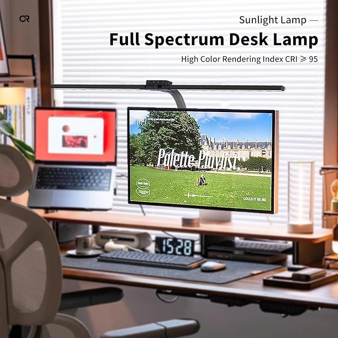 Full Spectrum LED Desk Lamp, Sun Lamp 15W Eye-Caring Table Light - Image 2