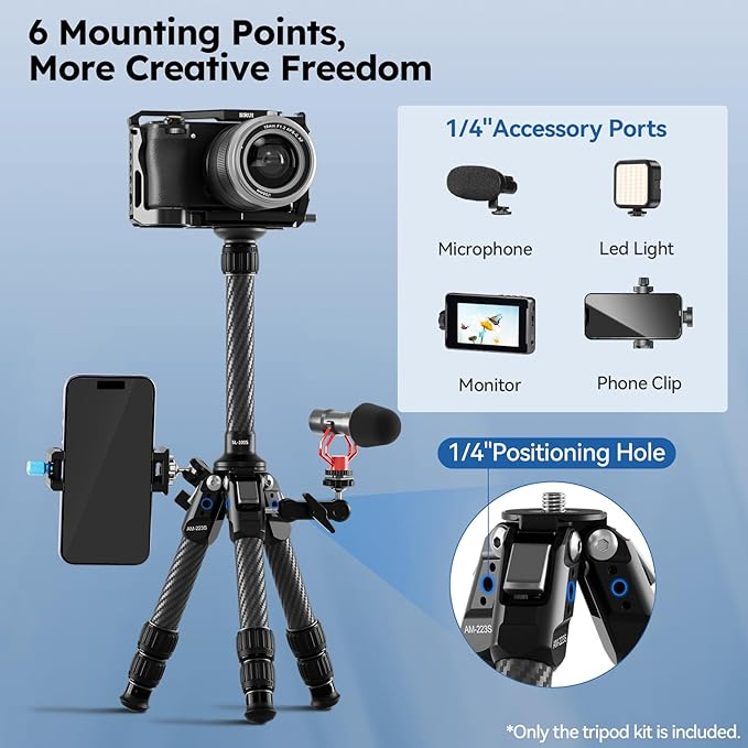 SIRUI Mini Carbon Fiber Tripod - Image 6
