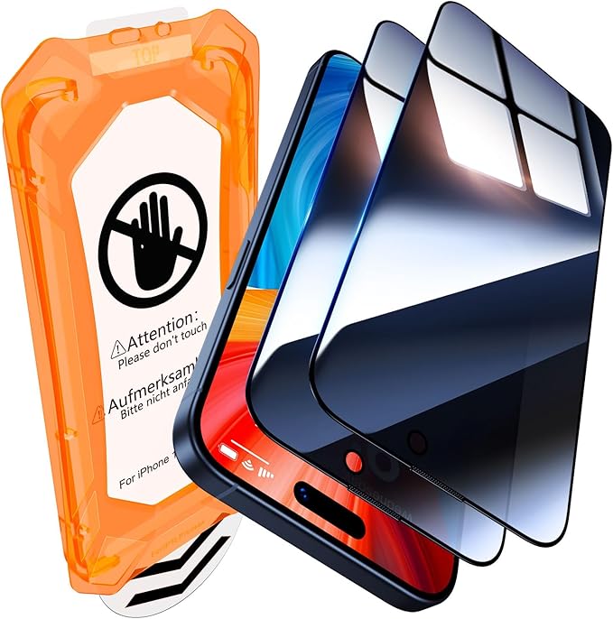 UniqueMe for iPhone 15 Plus / 16 Plus Privacy Screen Protector by UniqueMe