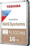 Toshiba N300 PRO 16TB Large-Sized Business NAS 3.5-Inch Internal Hard Drive by Toshiba