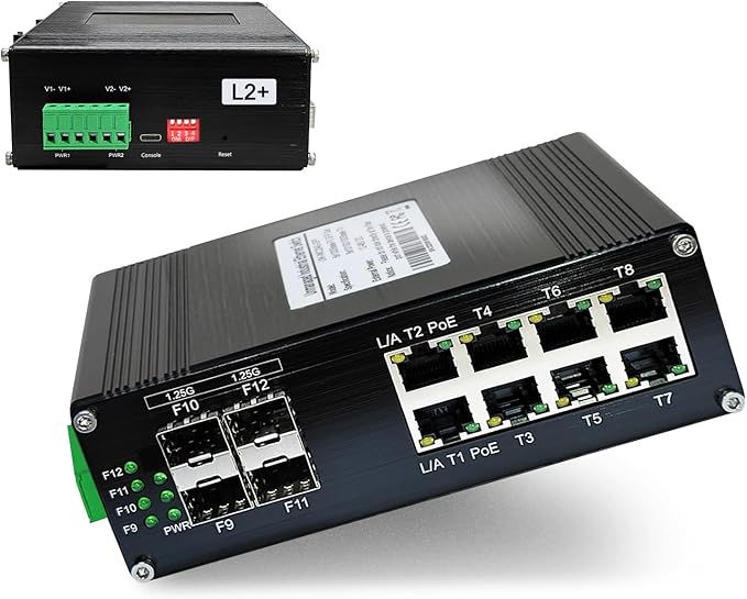 Industrial Managed 8-Port 10/100/1000Base-T PoE Switch by Xnyahitog
