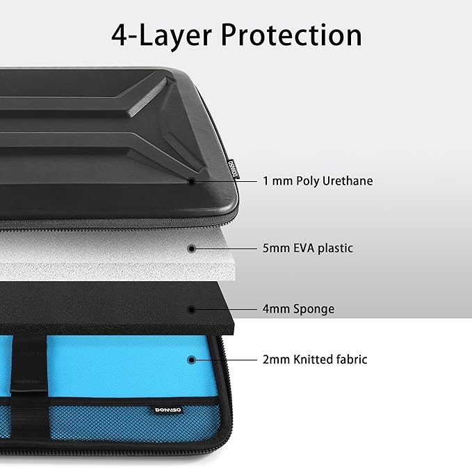 DOMISO 14 Inch Laptop Case Shockproof Sleeve Waterproof Hard Shell Protective - Image 3
