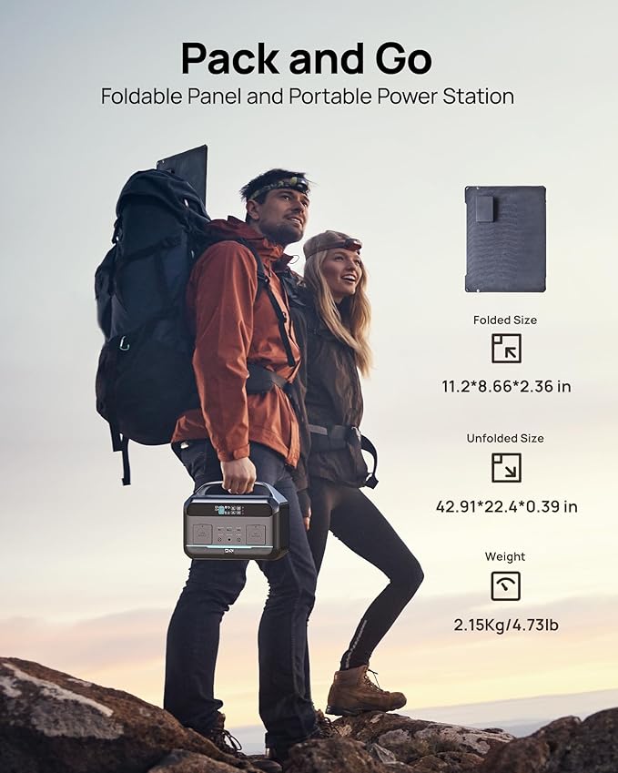Solar Generator 600W, Portable Power Station - Image 7