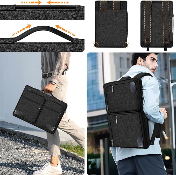 Hseok Ultra-Slim Laptop Case 17 17.3 inches Sleeve Protective PC Briefcase - Image 5