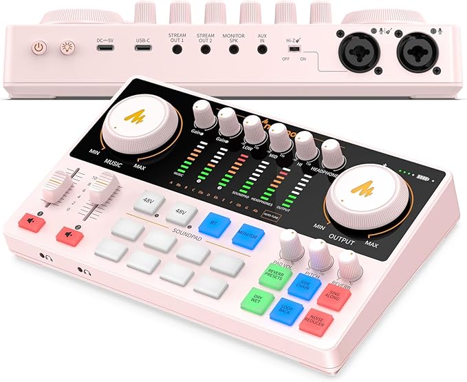 MAONO Podcast Equipment Bundle: Audio Interface mixer by MAONO