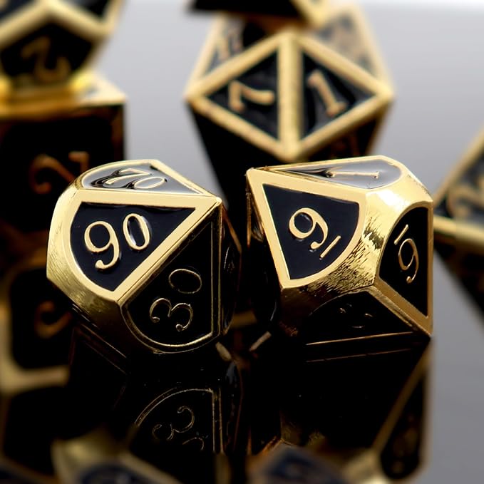 Haxtec DND Metal Dice Set D&D Dice Compatible - Image 3
