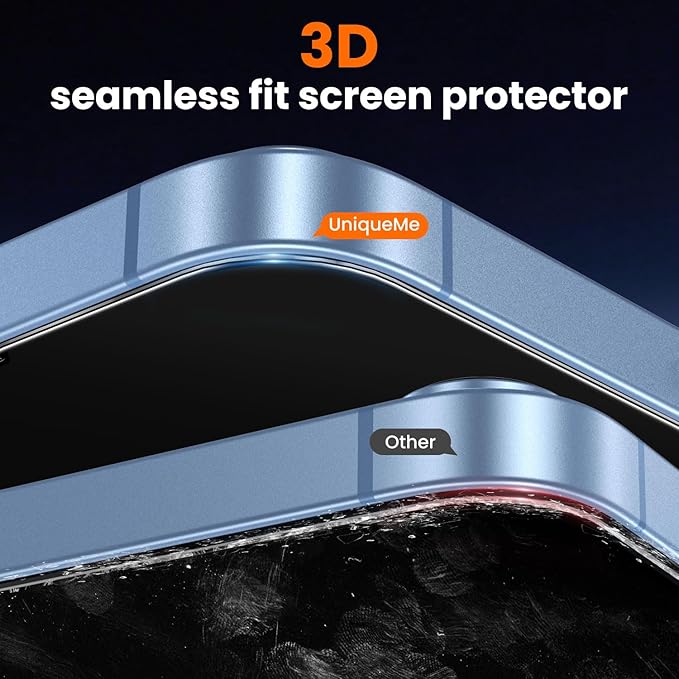 UniqueMe Screen Protector for iPhone 16e / iPhone 13 / iPhone 13 Pro/iPhone 14 - Image 6