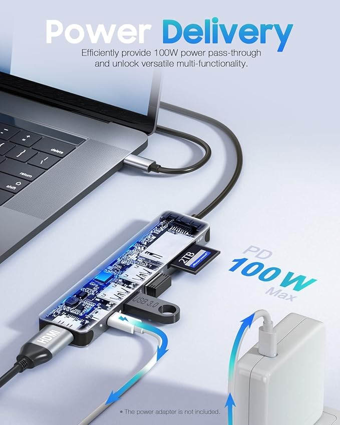 Hiearcool USB C Hub, USB-C Multi-Port Adapter - Image 3