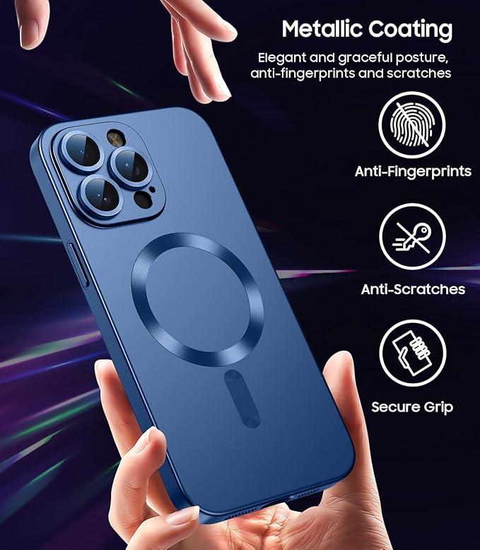 Magnetic for iPhone 15 Pro Max Case Slim Soft Silicone Bumper Shockproof - Image 5