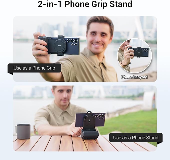 KIWIFOTOS Universal Phone Camera Grip Phone Tripod Mount - Image 4