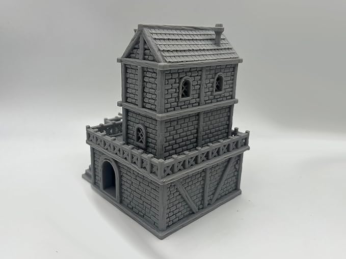Paintable Tabletop Miniature Building Terrains Compatible - 18mm/28mm Scale - Image 4
