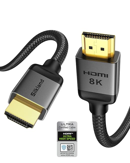 Silkland Certified Long 10K 8K HDMI 2.1 Cable 20ft, Ultra High Speed HDMI® by Silkland