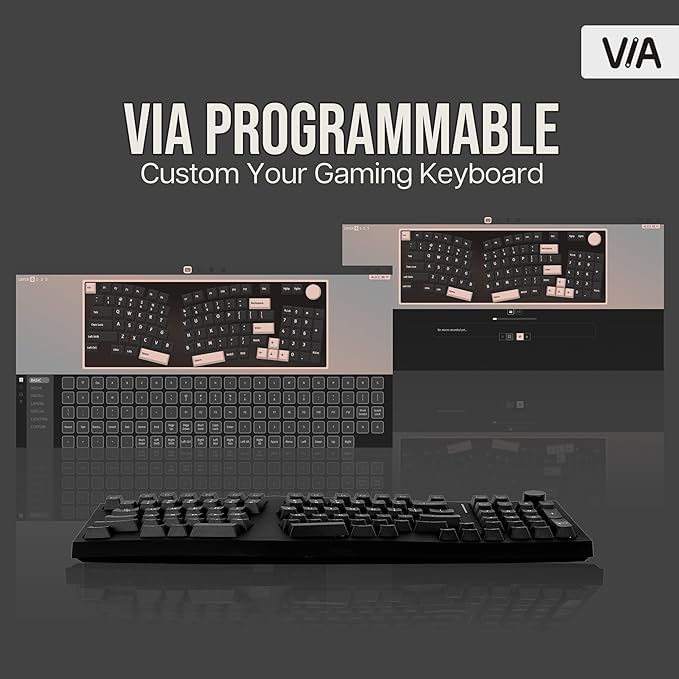 Feker Alice98 Ergonomic 98 Keys Custom Mechanical Keyboard, VIA Programmable - Image 6