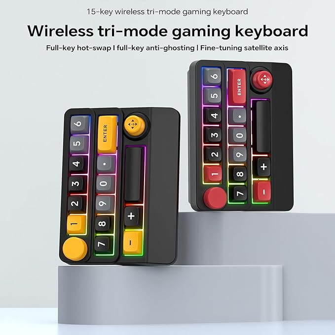 Adventurers W909 Wireless RGB Mechanical Numeric Keypad, Hot-Swappable - Image 2