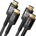JSAUX 8K Long HDMI Cable 15ft 2-Pack 48Gbps Ultra High Speed HDMI 2.1 Braided by JSAUX