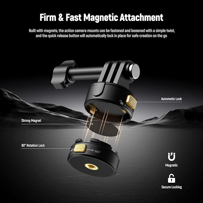 Neewer 6 in 1 Action Camera Mount Kit, Compatible - Image 2