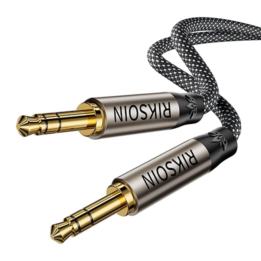 Aux Cord 6.6FT/2m, New 3.5mm Audio Cable by RIKSOIN