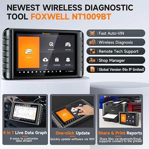 FOXWELL NT1009 All-System Bi-Directional Scan Tool - Image 8