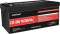 12V 400Ah LiFePO4 Lithium Battery, 5120Wh Energy Built-in 200A BMS 15000+ Cycles by Dumfume
