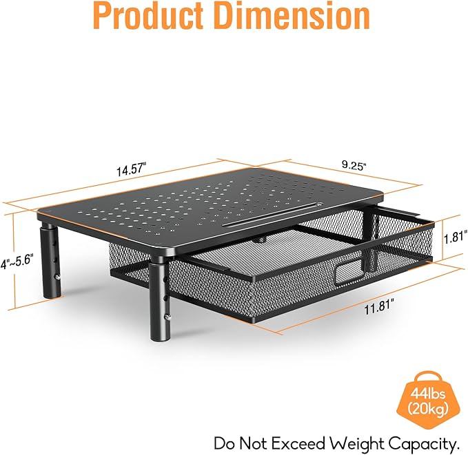 ELIVED 2 Pack Monitor Stand Riser - Image 3