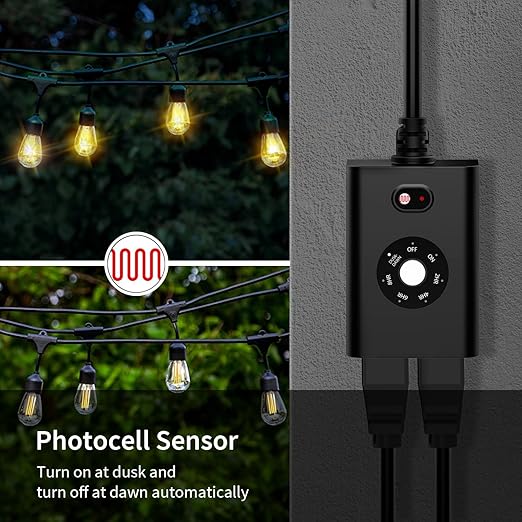 Minoston Outdoor Timer Outlet Waterproof - Image 3