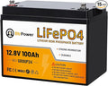 BtrPower 12V 100Ah Mini LiFePO4 Battery by Cymoye