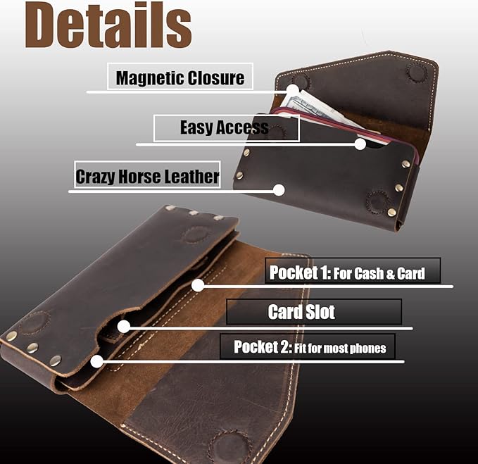 topstache Leather Phone Holster - Image 4