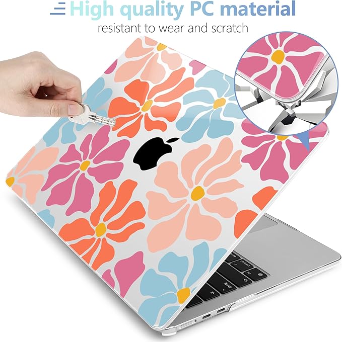 MEEgoodo for M4/M3/M2 MacBook Air 15.3 inch Case 2025 2024 2023, Case Fit Model - Image 4