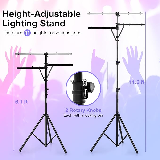 DJ Light Stand, Tripod Lighting Stand - Image 3