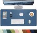 Leather Desk Protector, Non-Slip PU Laptop Mat, Waterproof Writing Pad by cebowa