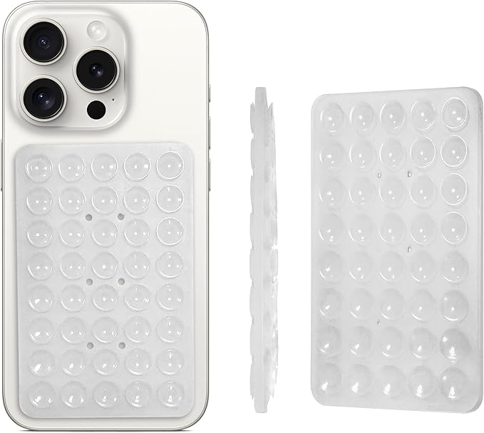 2PACK Silicone Double Sided Suction Phone Case Mount, Detachable Hands Free & - Image 2