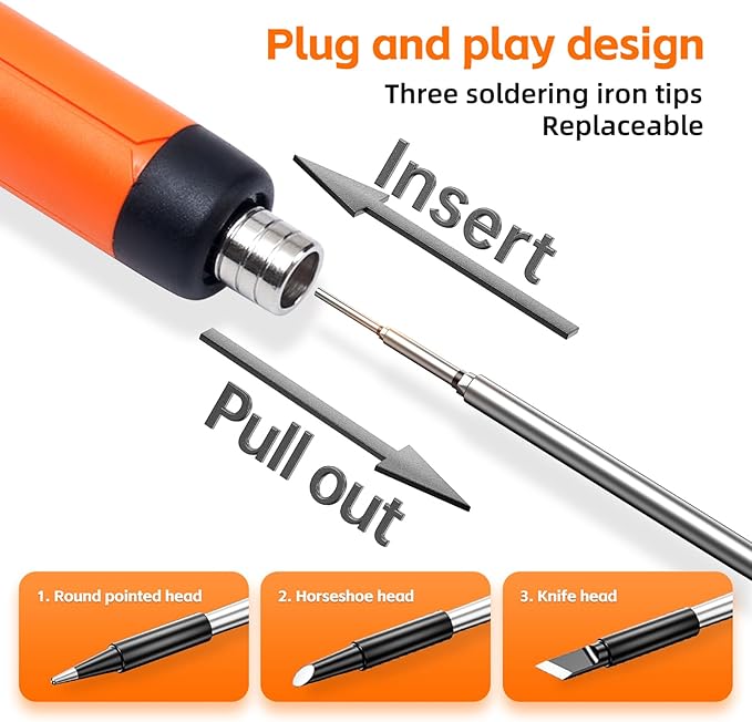Rechargeable Soldering Iron Kit, 800mah USB Wireless Electric Soldering - Image 3