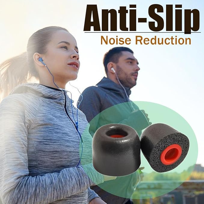 Memory Foam Tips Replacement Earbuds Tips Noise Reduction Anti-Slip fit - Image 4