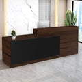 Reception Desk with Counter Modern Checkout Counter with Lockable Drawer by Unknown