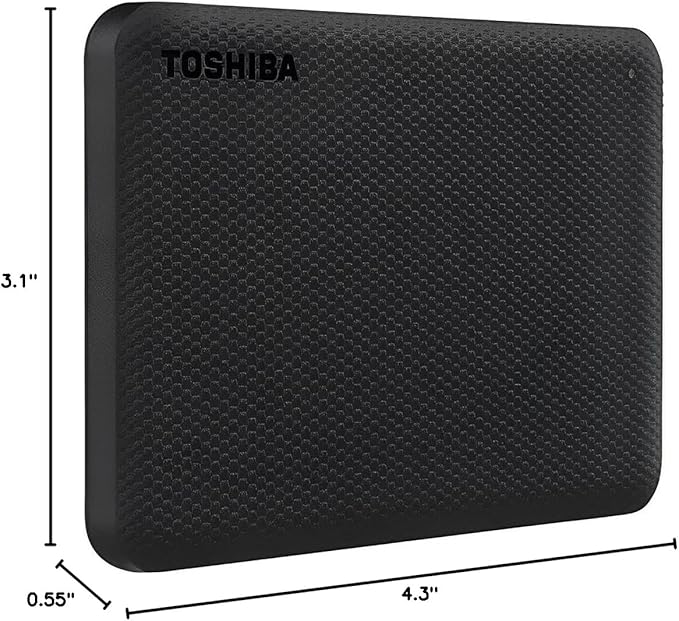 Toshiba Canvio Advance 2TB Portable External Hard Drive USB 3.0 - Image 4