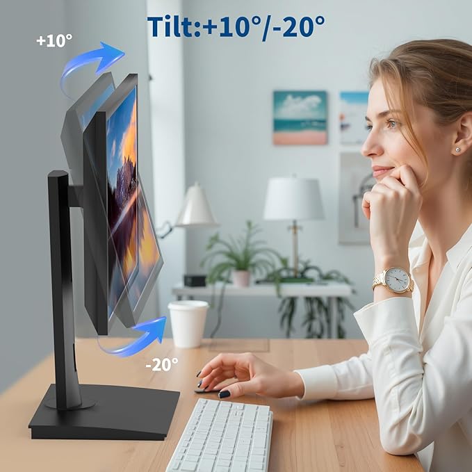 Vesa Monitor Stand with Spring-Adjustable Height, Rotation Vesa Stand, - Image 9