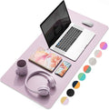 YSAGi Desk Pad, Dual-Sided Desk Mat, 31.5" x 15.7" Laptop Leather Desk Protector by YSAGi