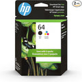 HP 64 Black & Tri-Color Ink Cartridges by HP