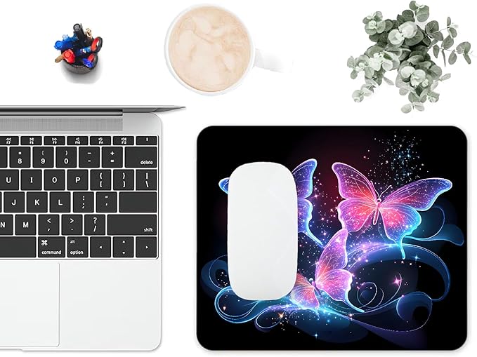 Mouse Pad, Cute Glitter Butterfly Mouse Pads - Image 6