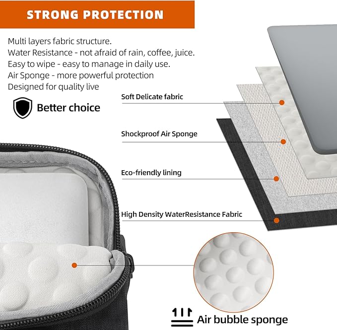 KINGSLONG 17-17.3 inch Slim Laptop Bag, Computer Carrying Case - Image 7