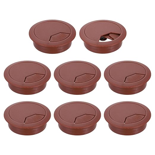 uxcell 8 Pcs 53mm Desk Grommet, Plastic Cable Hole Cover, Wire Cord Cable by uxcell