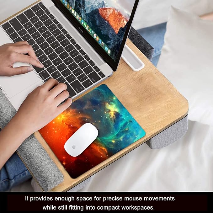 Galaxy Mouse pad, Non-Slip Washable Small Mouse mat 9.5 X 7.9 inch - Image 6