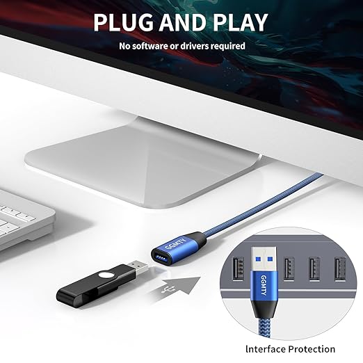 USB 3.0 Extension Cable 3ft, Type A Male to Female Extension Cord Durable - Image 5