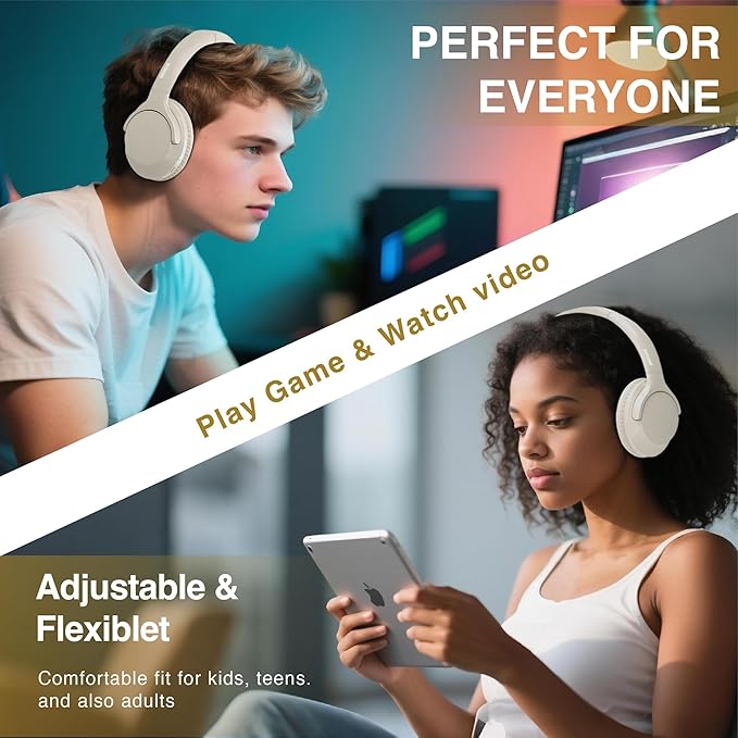 MIDOLA Bluetooth Headphones Over Ear 68H Playtime 6 EQ Wireless Headset - Image 7